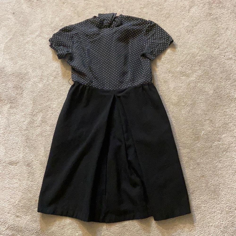 Professional polkadot black dress